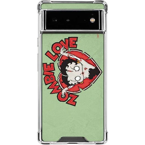 Betty Boop Zombie Love Google Pixel 6 Clear Case
